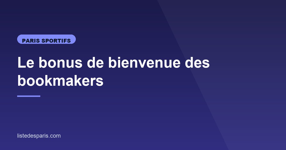 Illustration de l'article consacré au bonus de bienvenue des bookmakers
