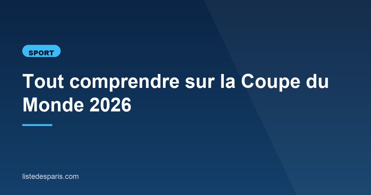 Illustration de l'article consacré à la Coupe du Monde 2026