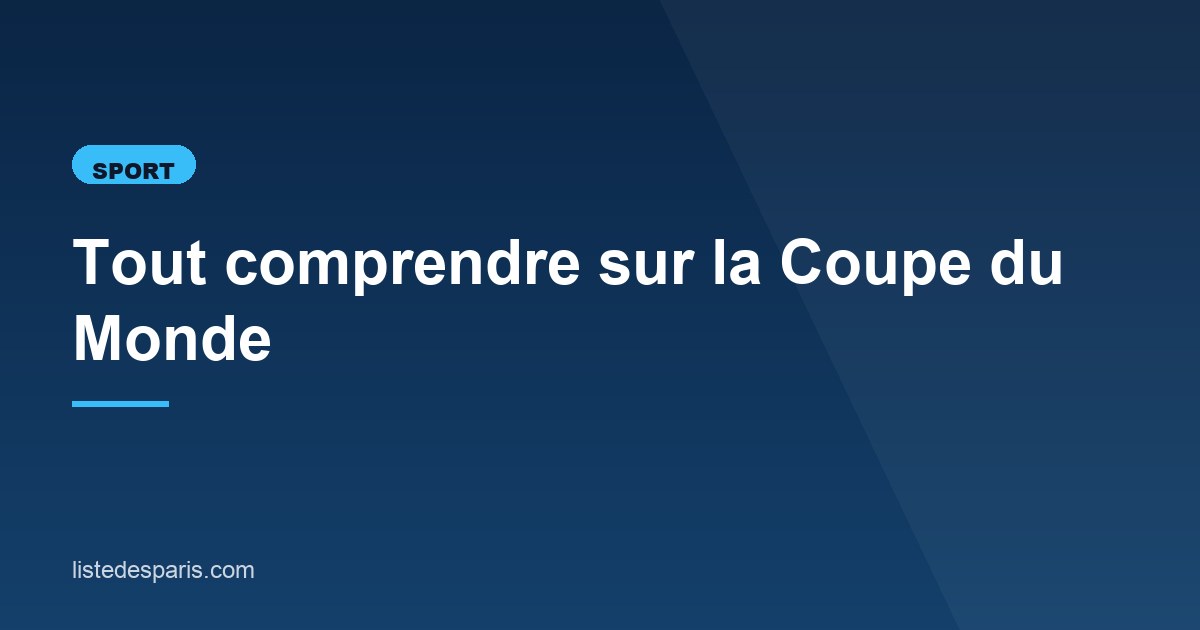 Illustration de l'article consacré à la Coupe du Monde