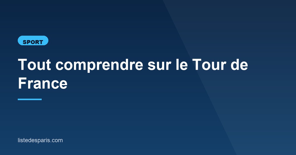 Illustration de l'article consacré au Tour de France